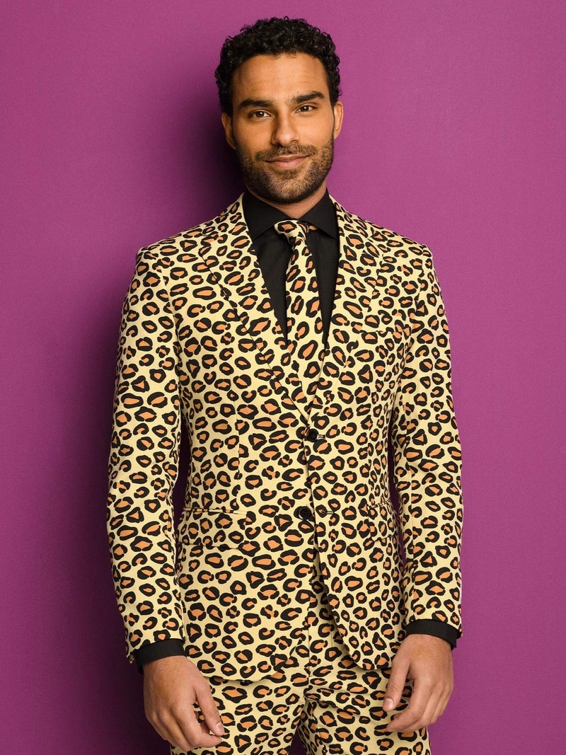 OppoSuits Men's The Jag Party Costume Suit, Brown, 40 - Image 5